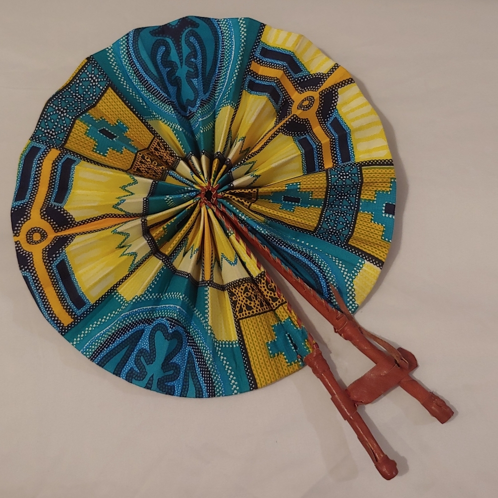Brand New African Print Fan